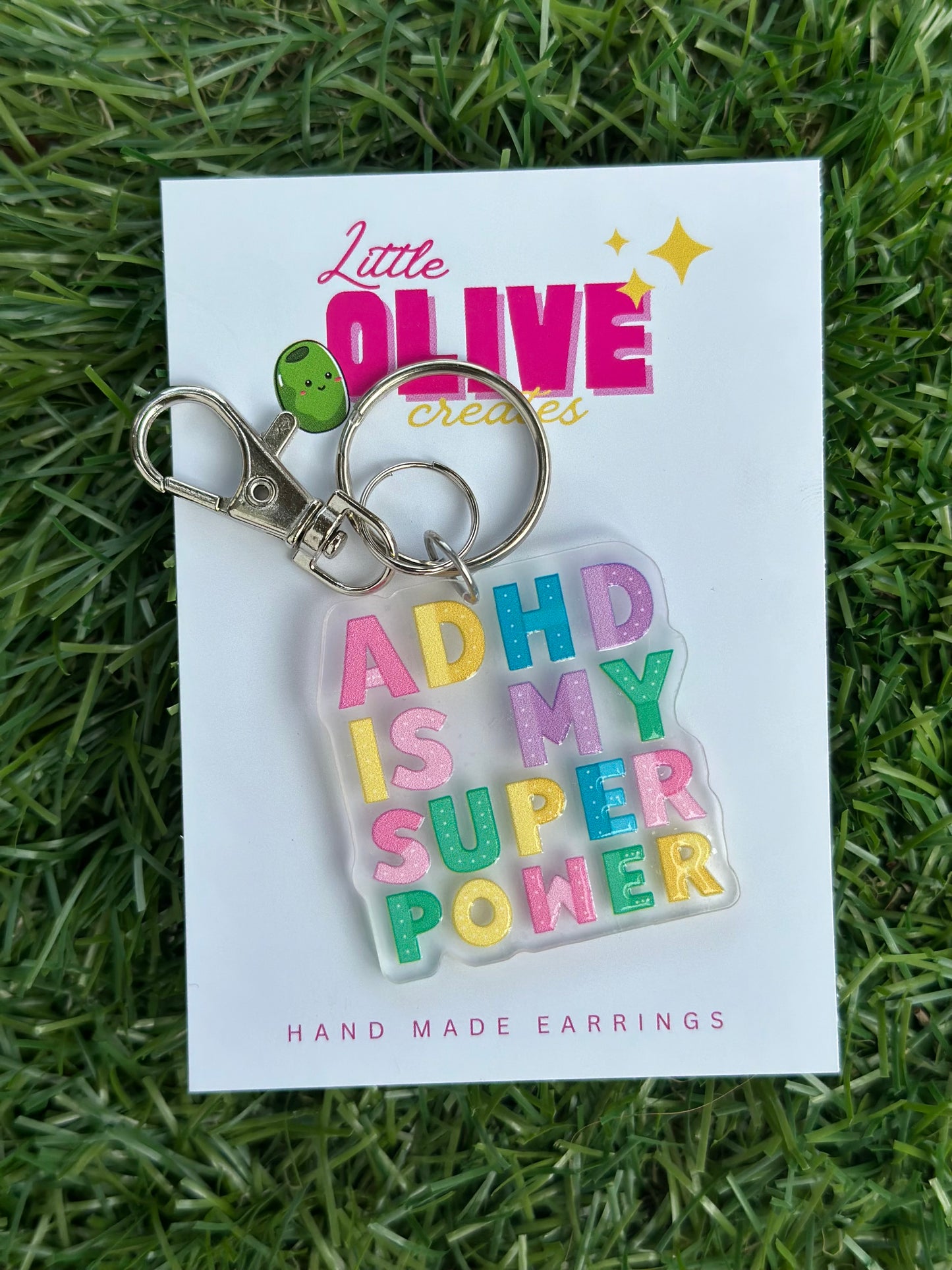 ADHD is My Super Power Keychain – Celebrating Neurodiversity