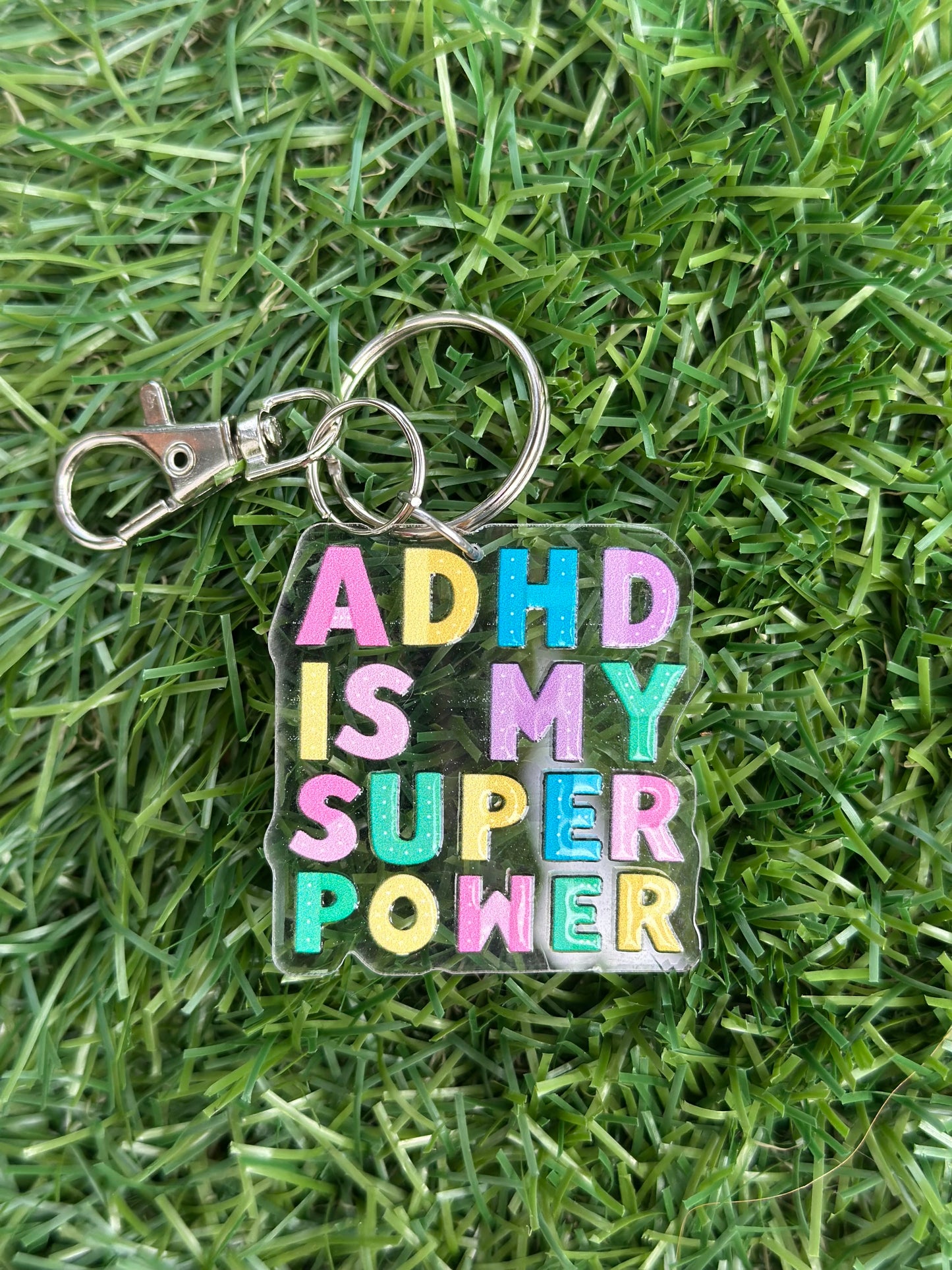 ADHD is My Super Power Keychain – Celebrating Neurodiversity