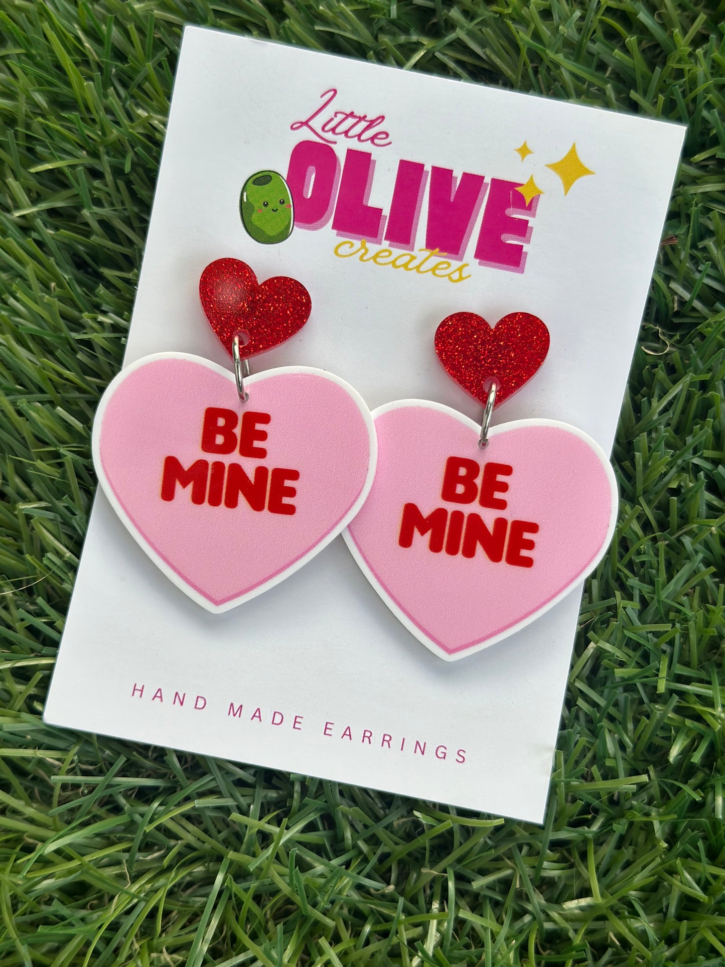 “Be Mine” Heart Earrings – Perfect for Valentine’s Day 💖