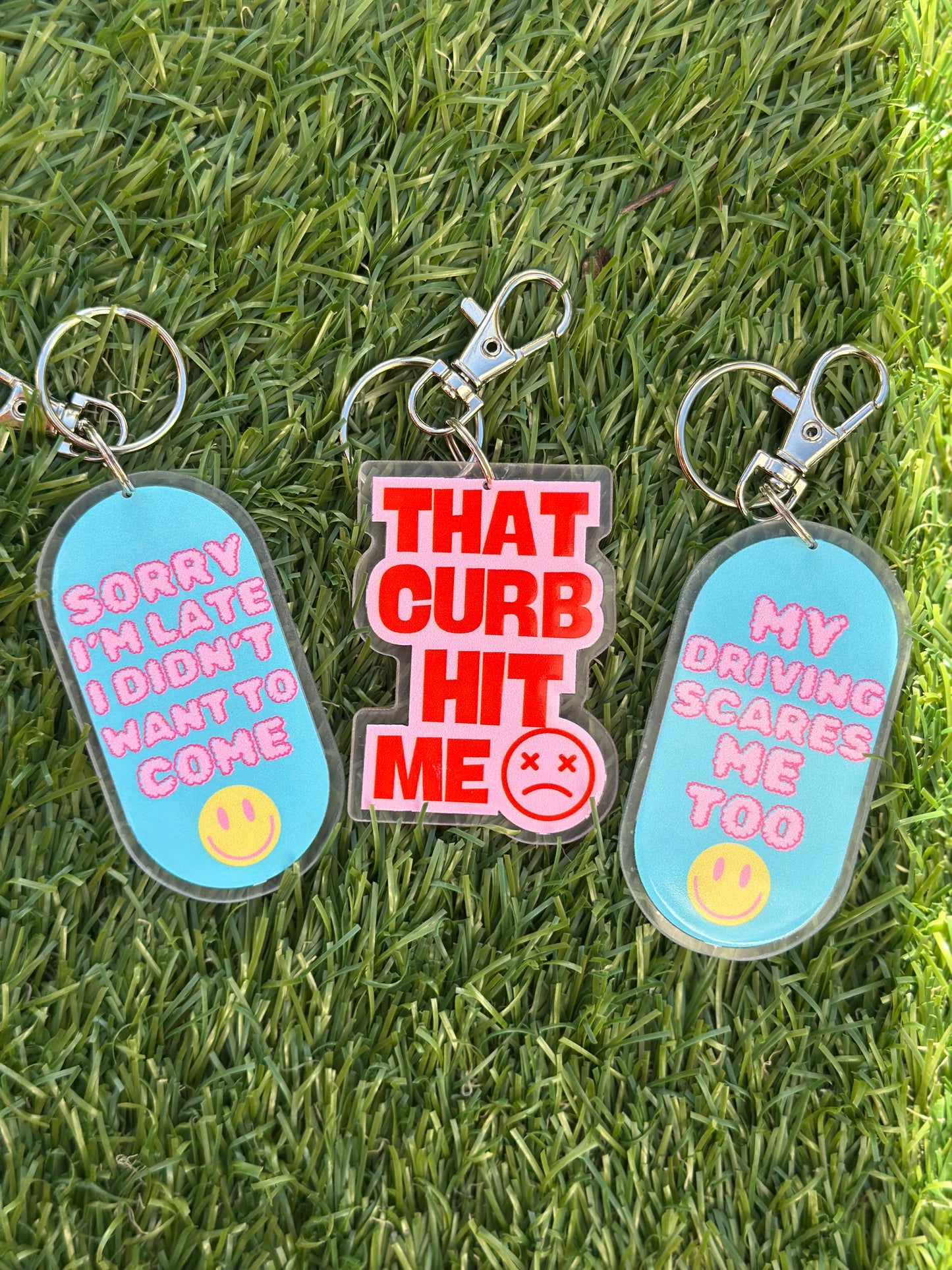 My Driving Scares Me Too Keychain