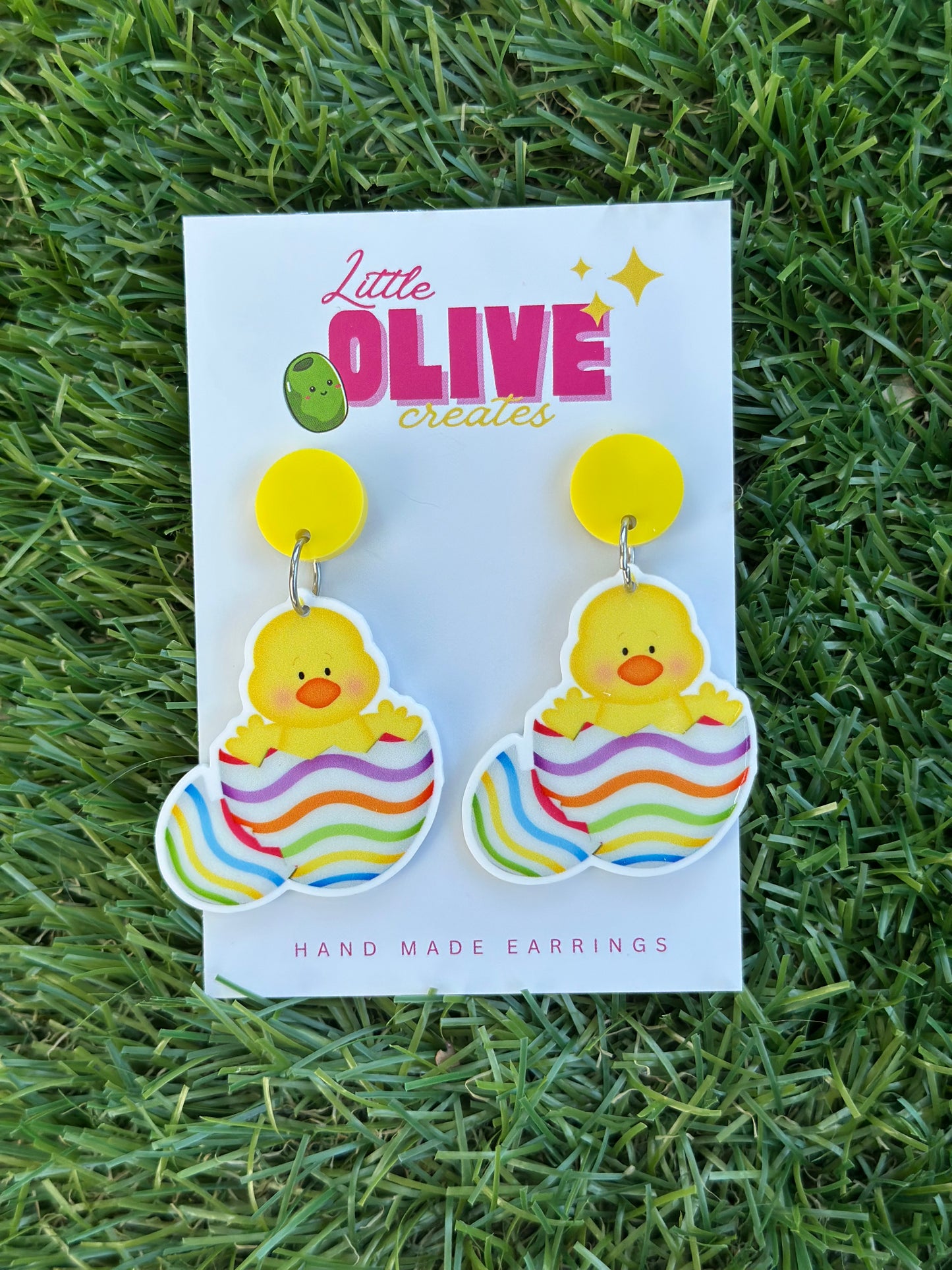 Cute Chicken Easter Egg Dangle Earrings π£π₯ β Perfect for Spring!