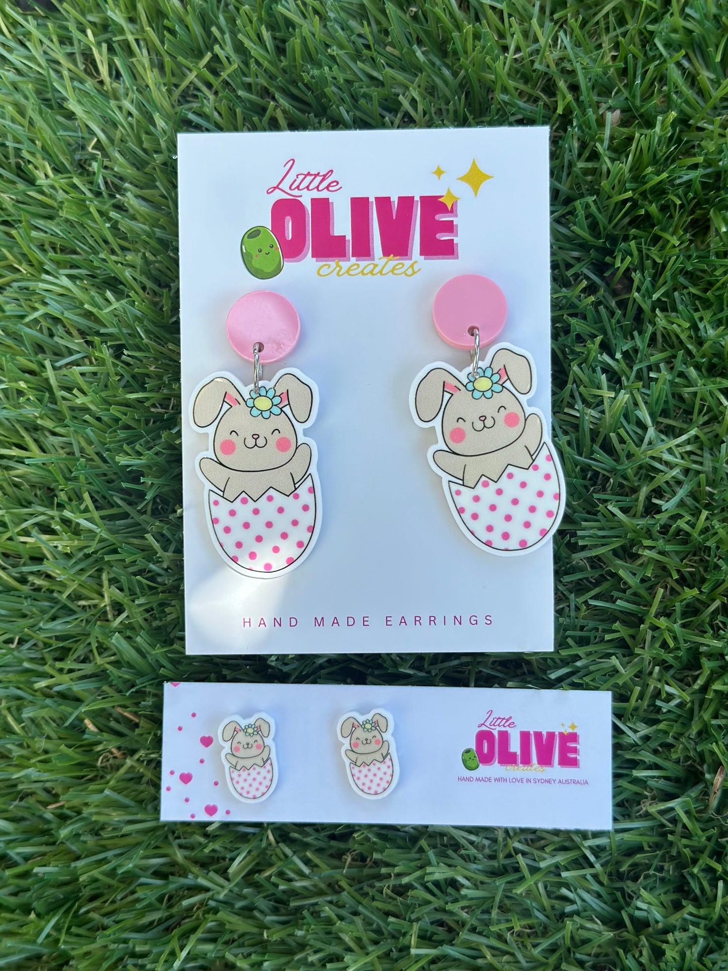 Cute Bunny Easter Egg Dangle Earrings π°πΈ β Perfect for Spring!