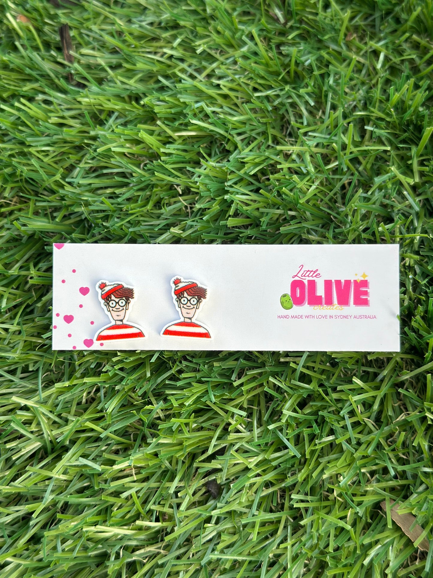 Where's Wally Book Week Teacher Dangle or Stud Earrings