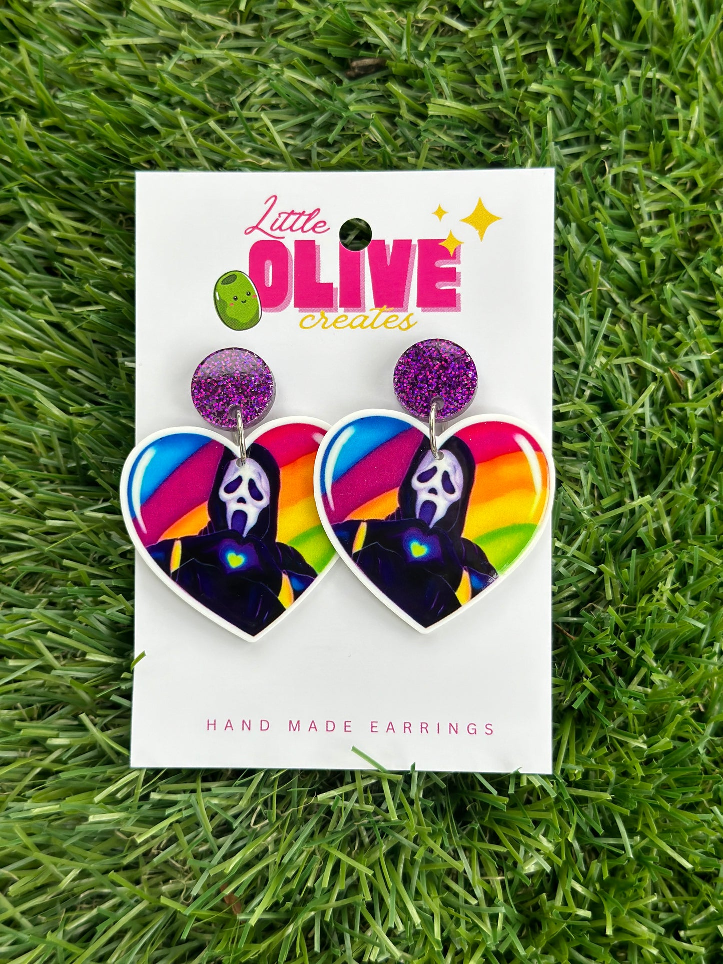Horror Lover Ghost Face Halloween Earrings