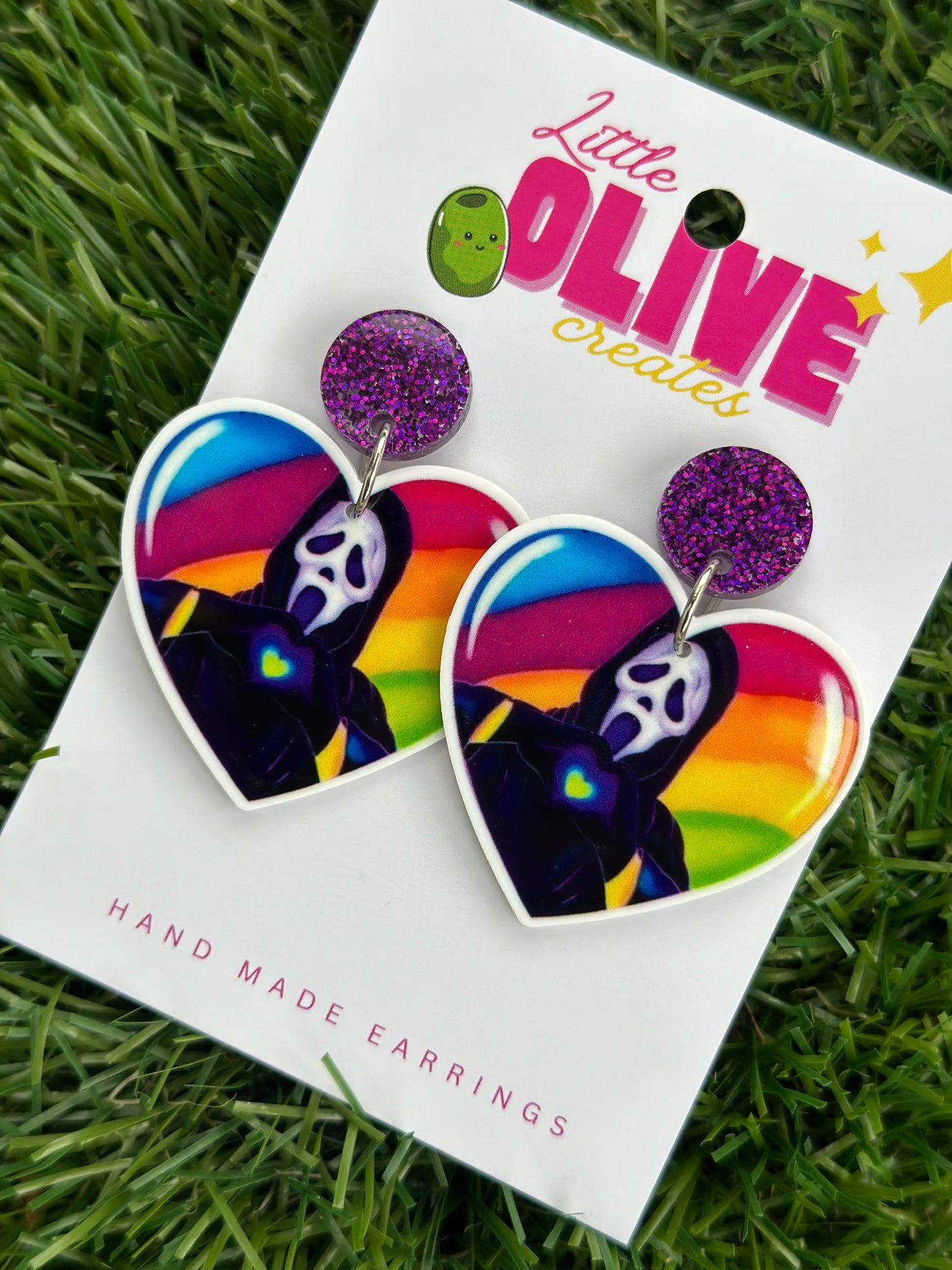 Horror Lover Ghost Face Halloween Earrings