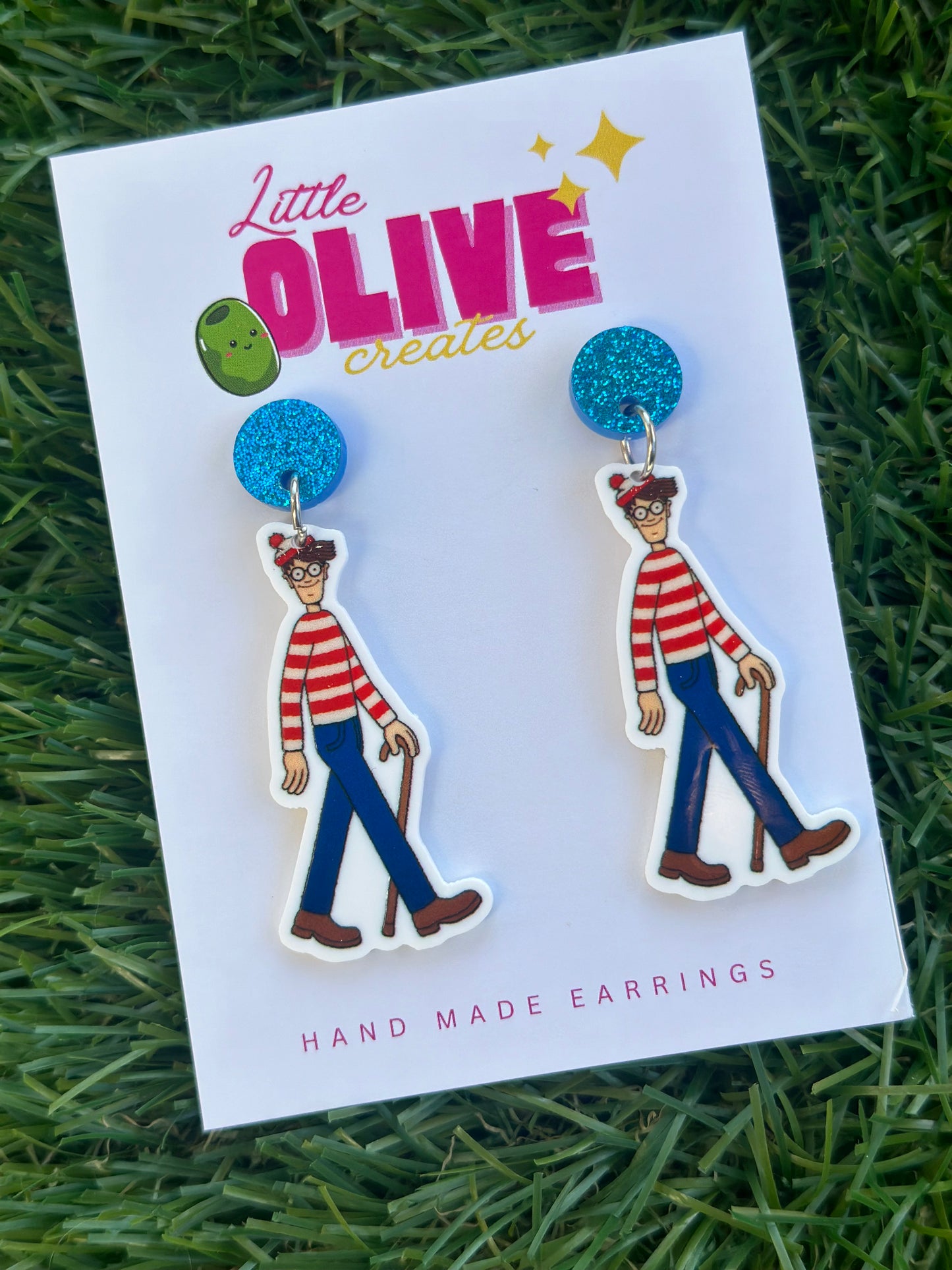 Where's Wally Book Week Teacher Earrings