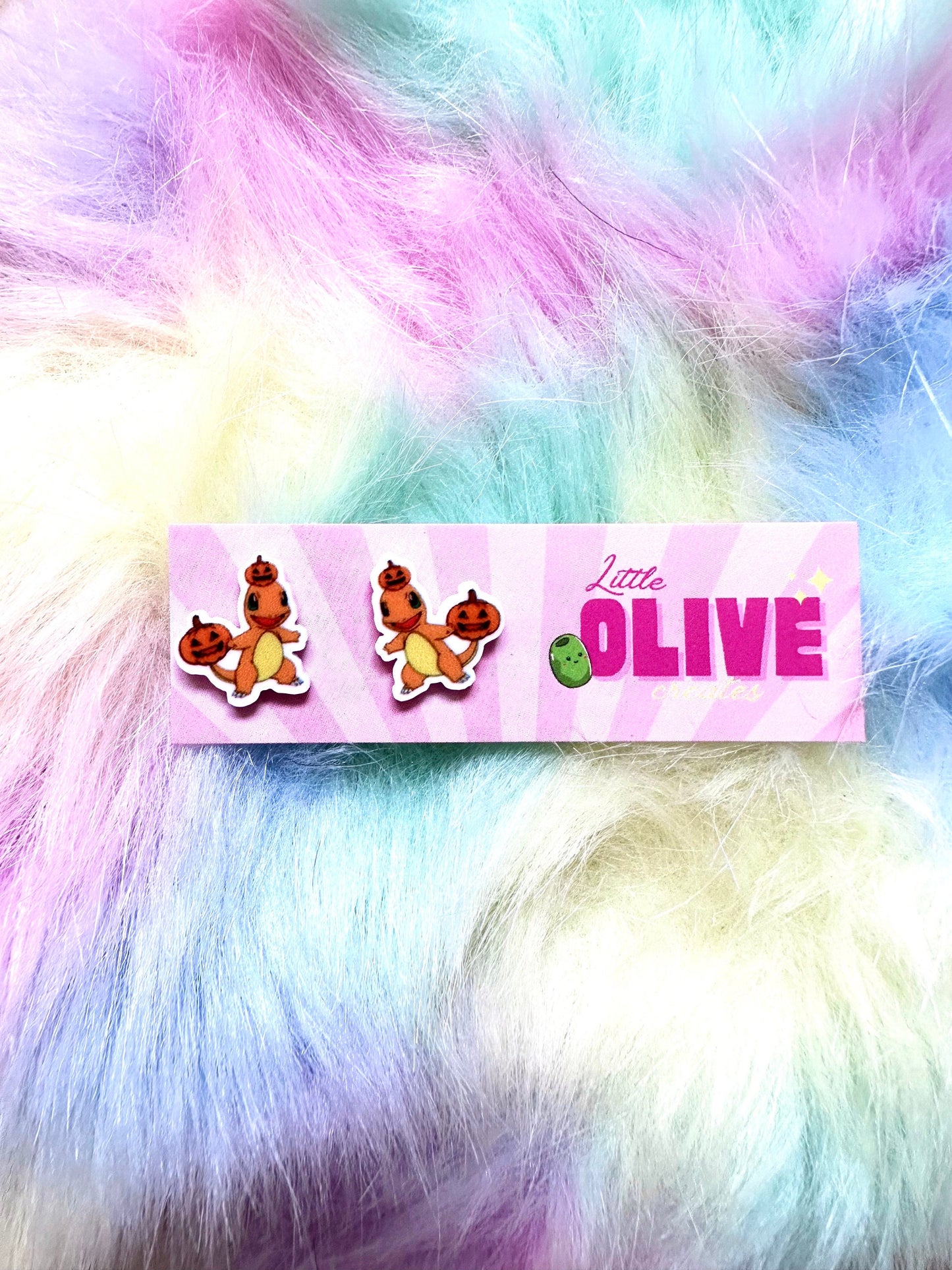 Cute Halloween Pokemon Costume Stud Earrings