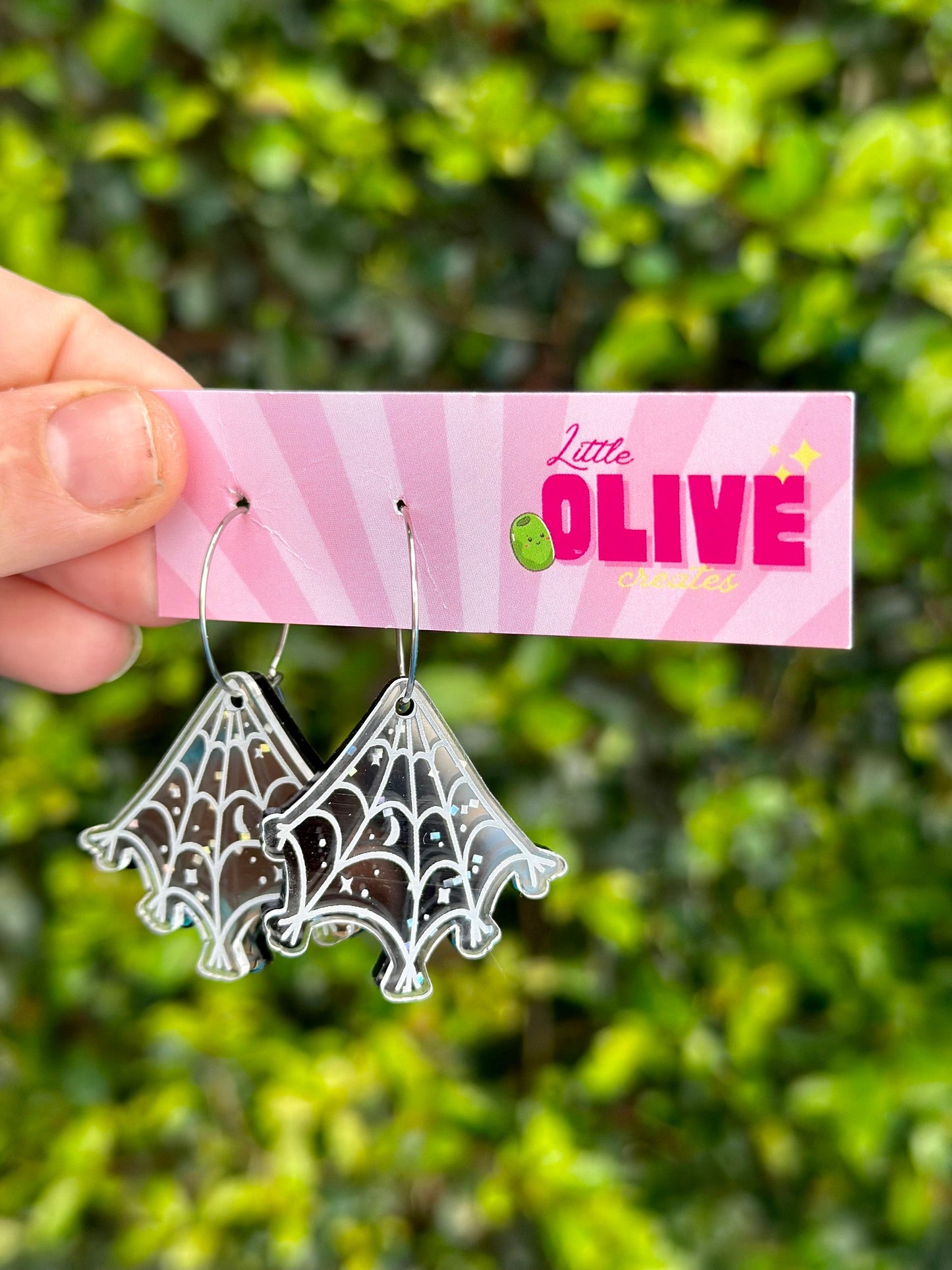 Double-Layered Spider Web Cobweb Dangle Earrings for Spooky Halloween Style