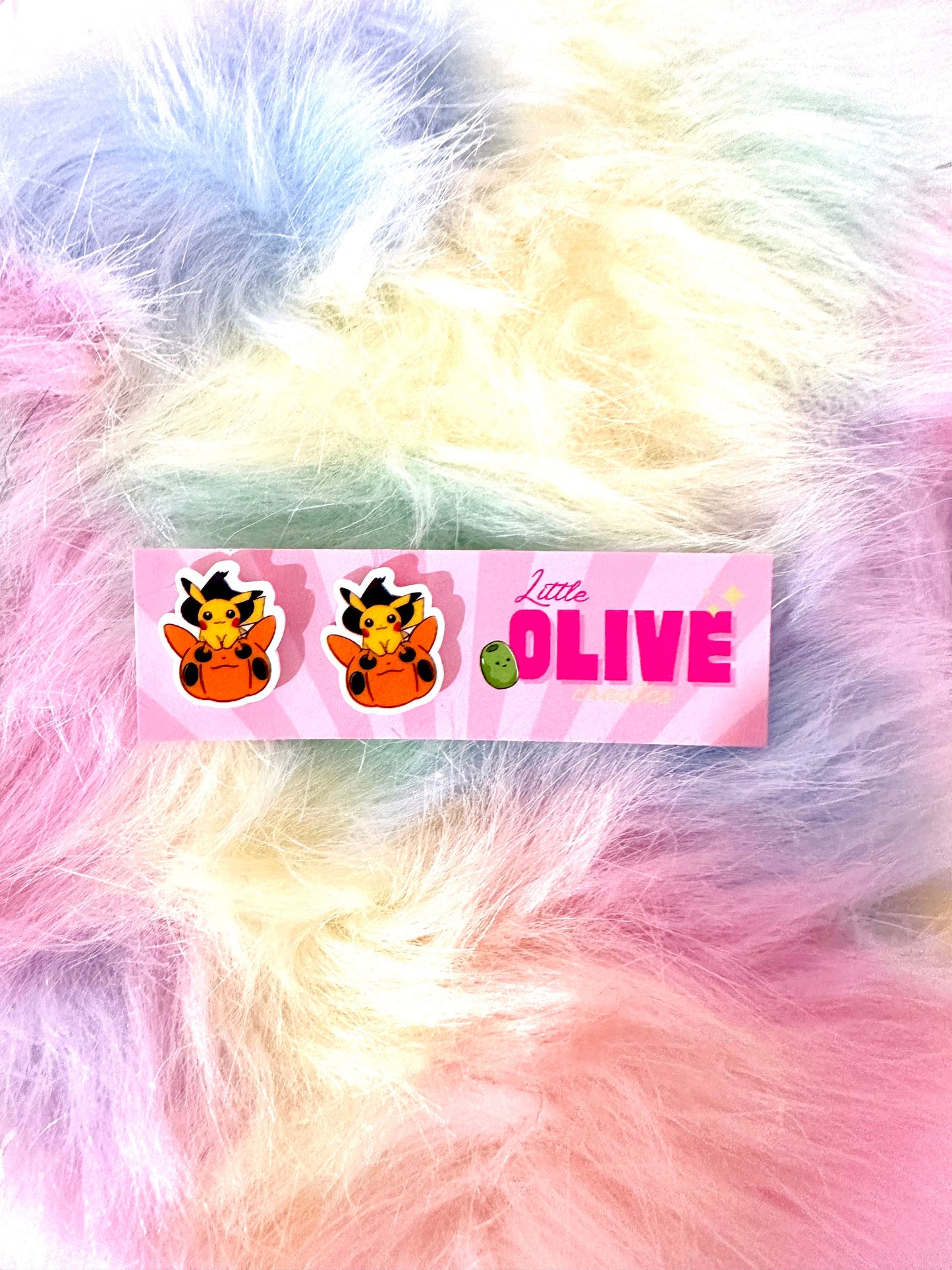 Cute Halloween Pokemon Costume Stud Earrings