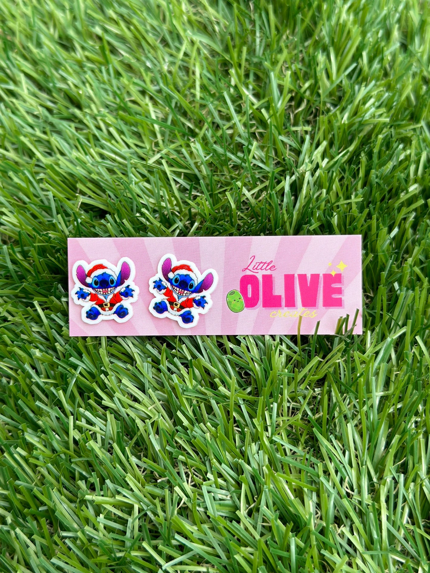 Cute Christmas Stitch Earrings - 3 Festive Variations