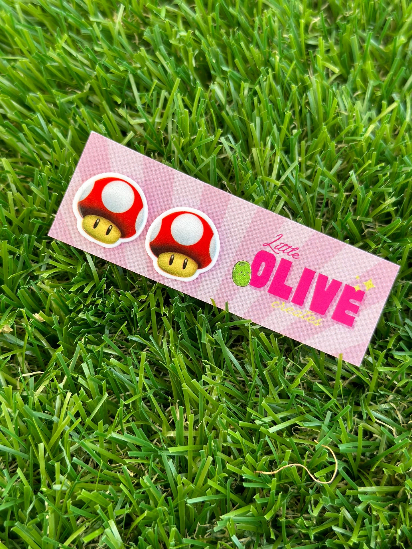 1UP Mario Mushroom Stud Earring - Level Up Your Style