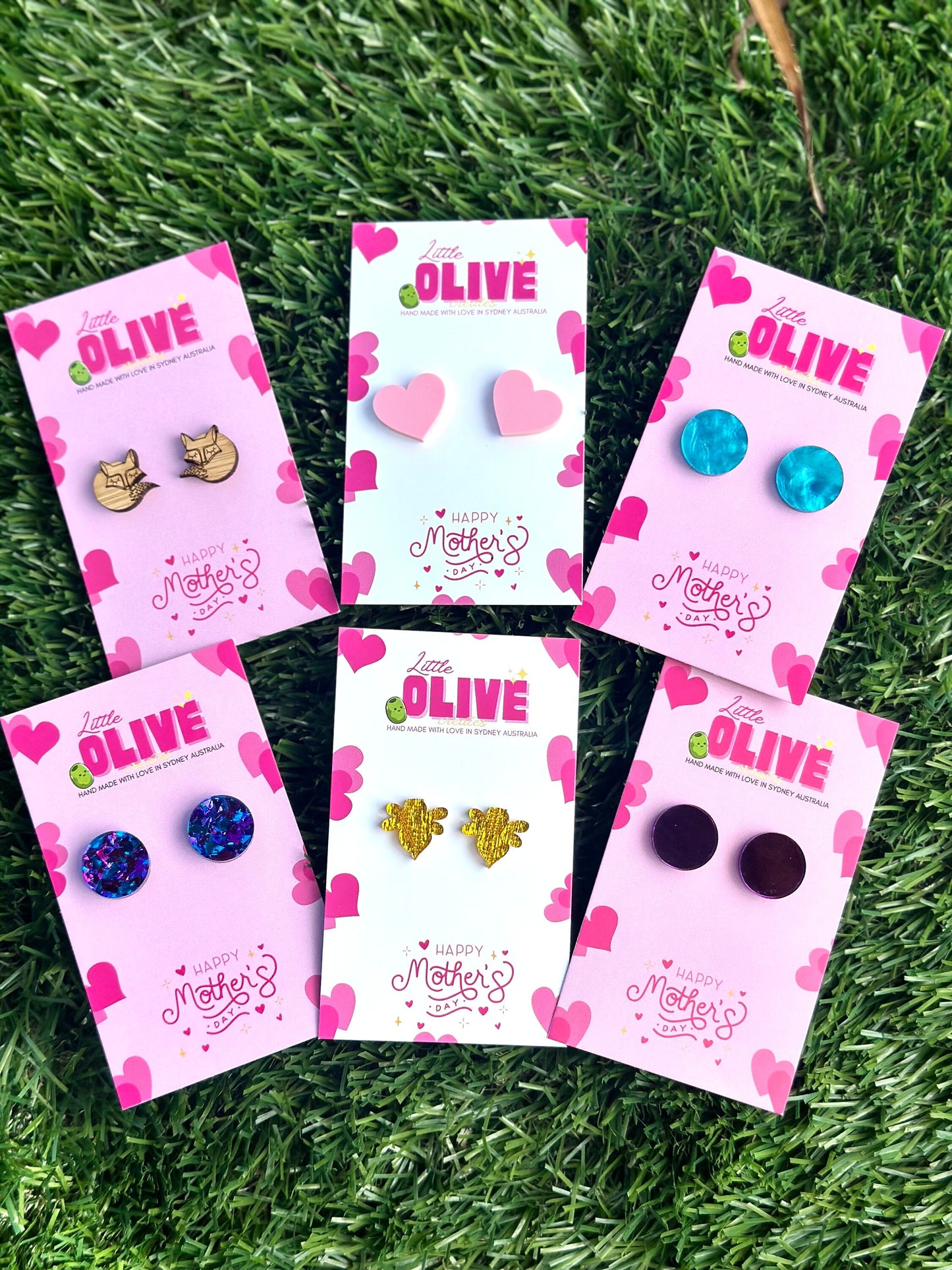 Mother's Day Fundraiser: Mixed Pack Stud Earrings - Perfect for School Stalls! Pack of 50 mixed pairs