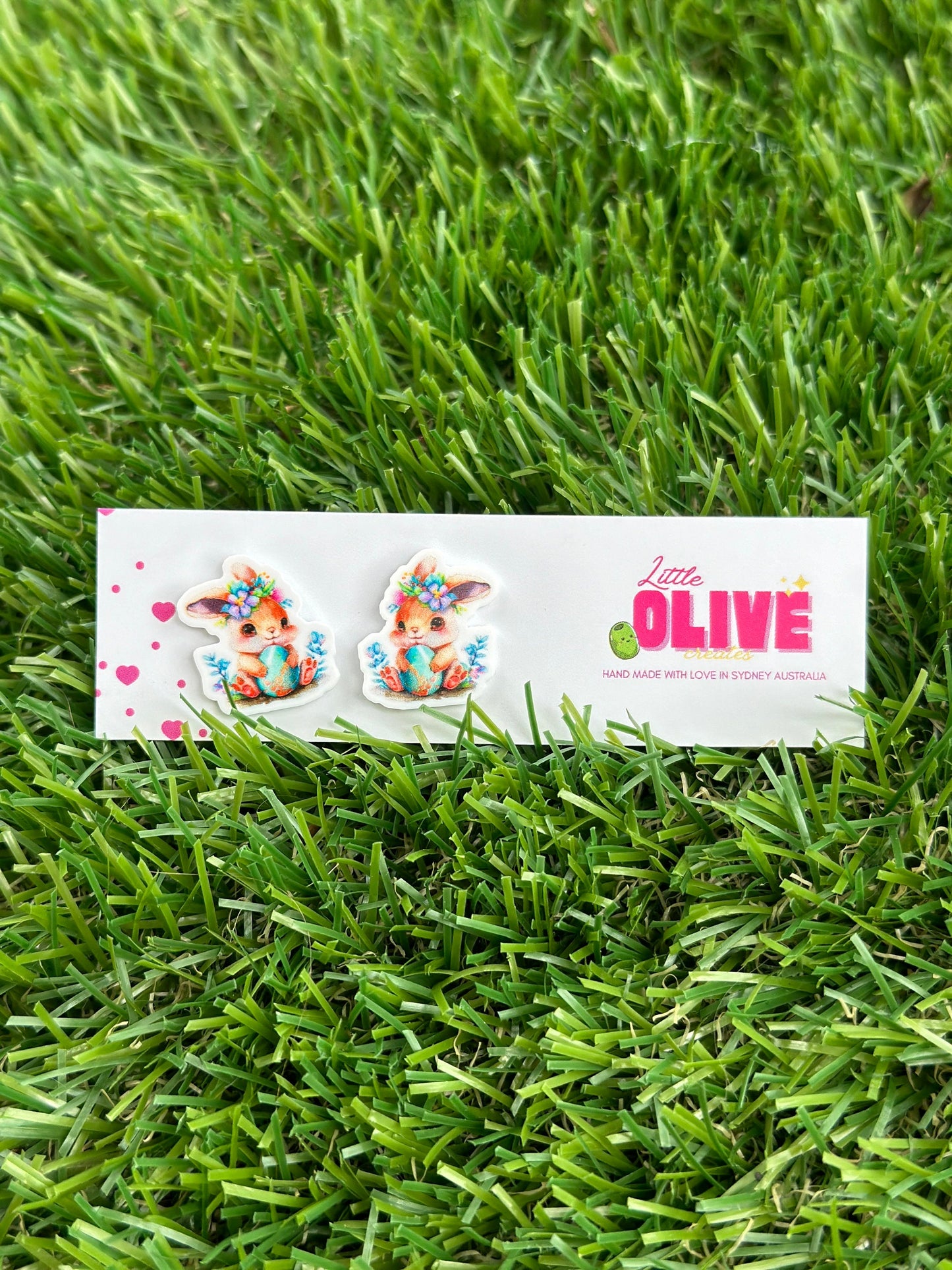 Easter Bunny Stud Earrings - Hop into Easter with Style!