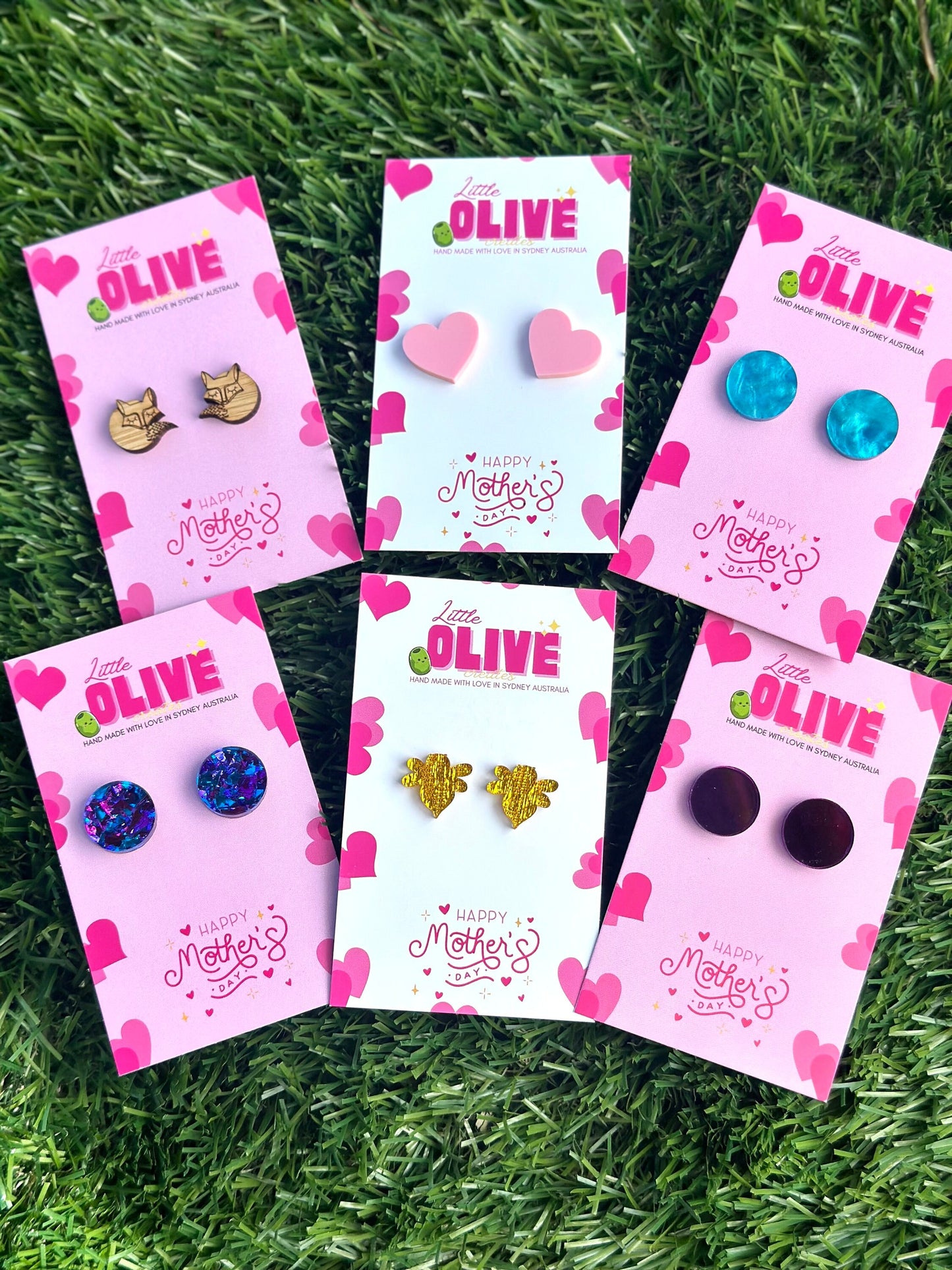 Mother's Day Fundraiser: Mixed Pack Stud Earrings - Perfect for School Stalls! Pack of 50 mixed pairs