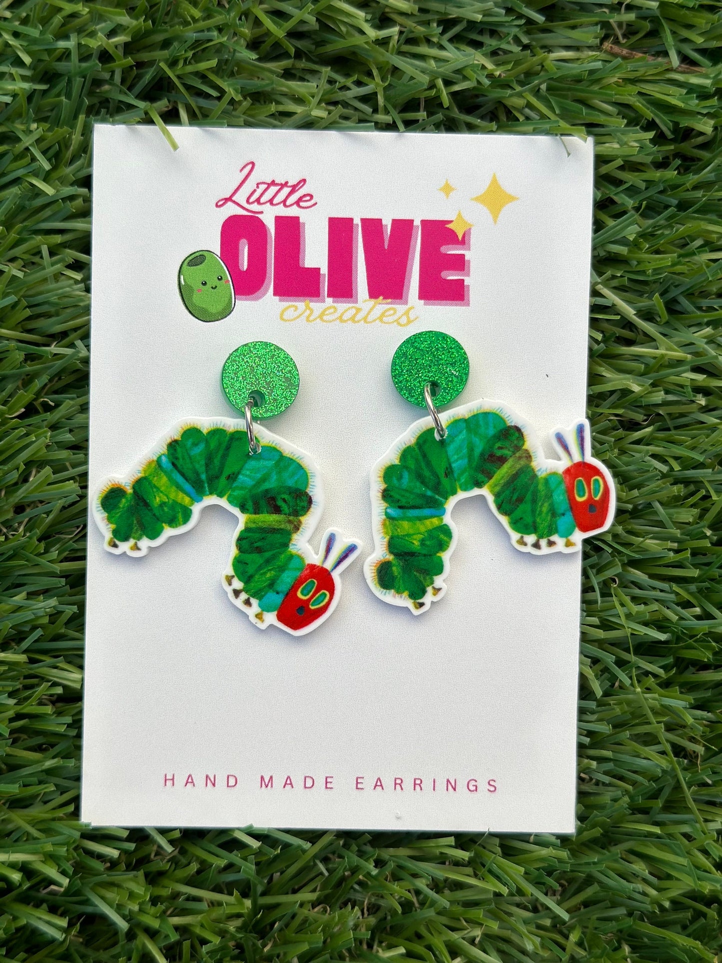 Adorable 'The Hungry Caterpillar' Teacher Earrings for Book Week!"