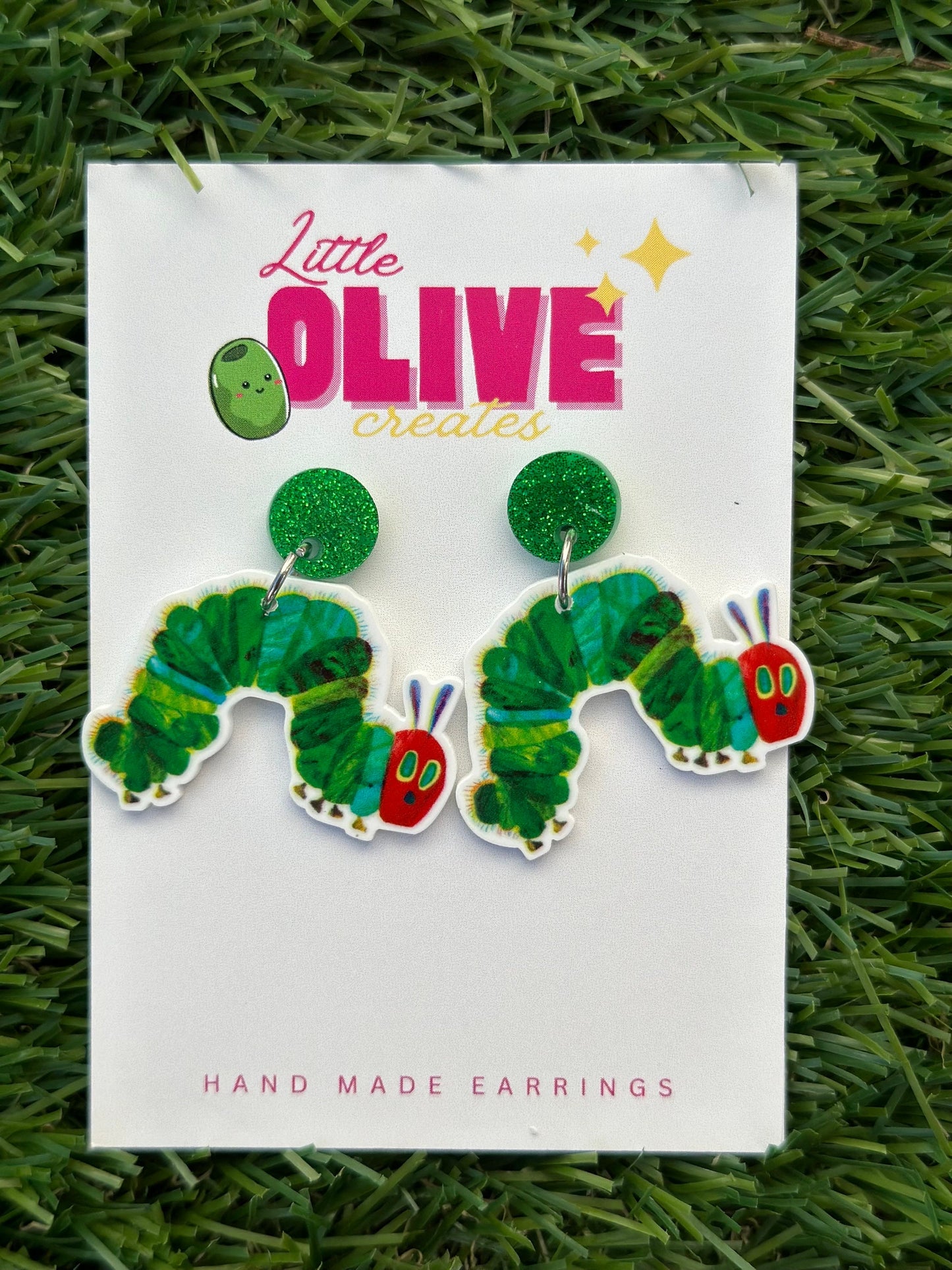 Adorable 'The Hungry Caterpillar' Teacher Earrings for Book Week!"
