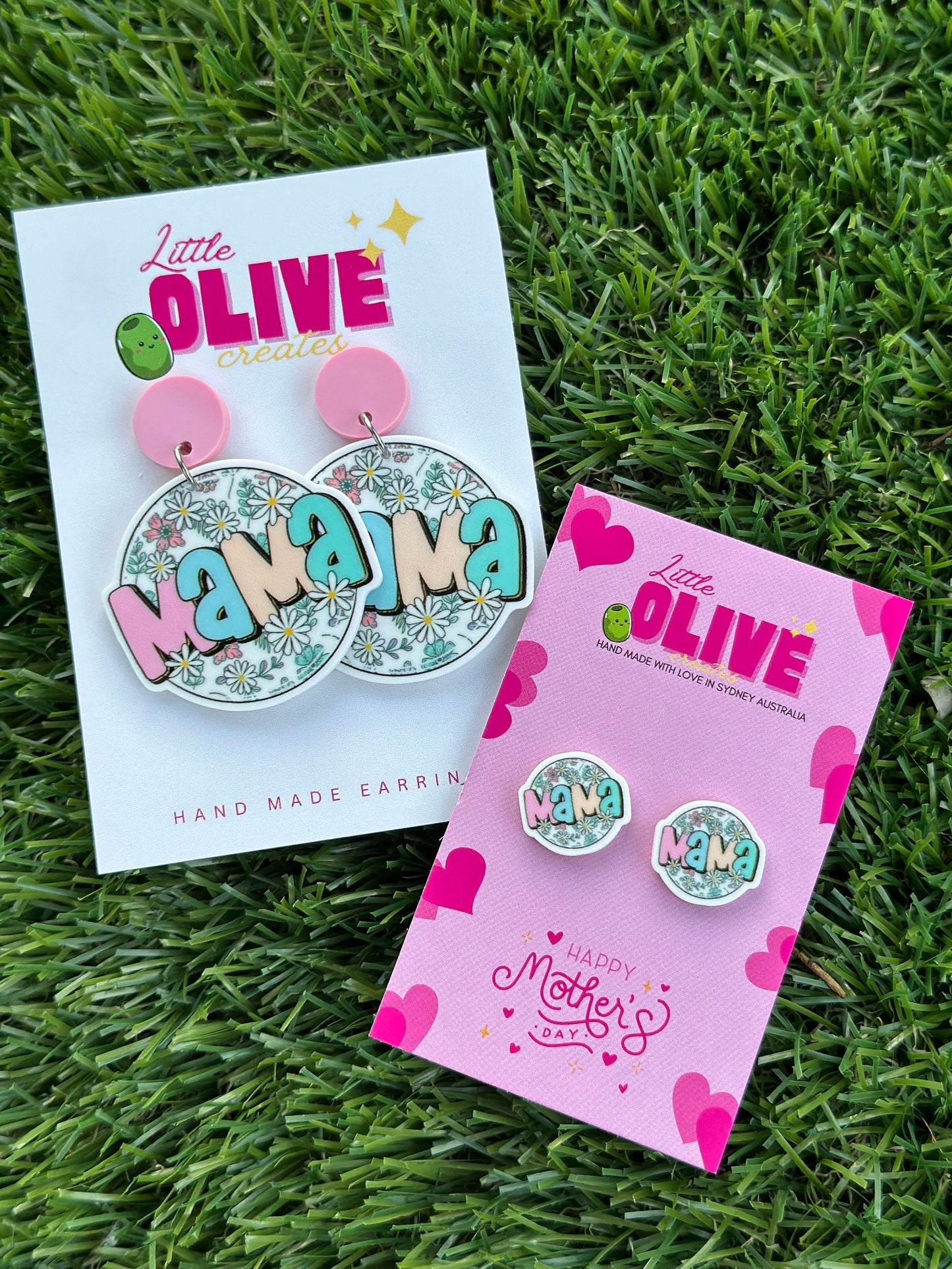 Chic Mama" Mother’s Day Earrings: Studs and Dangles Available