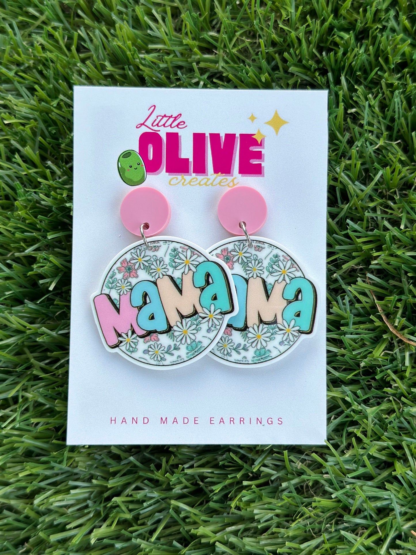 Chic Mama" Mother’s Day Earrings: Studs and Dangles Available
