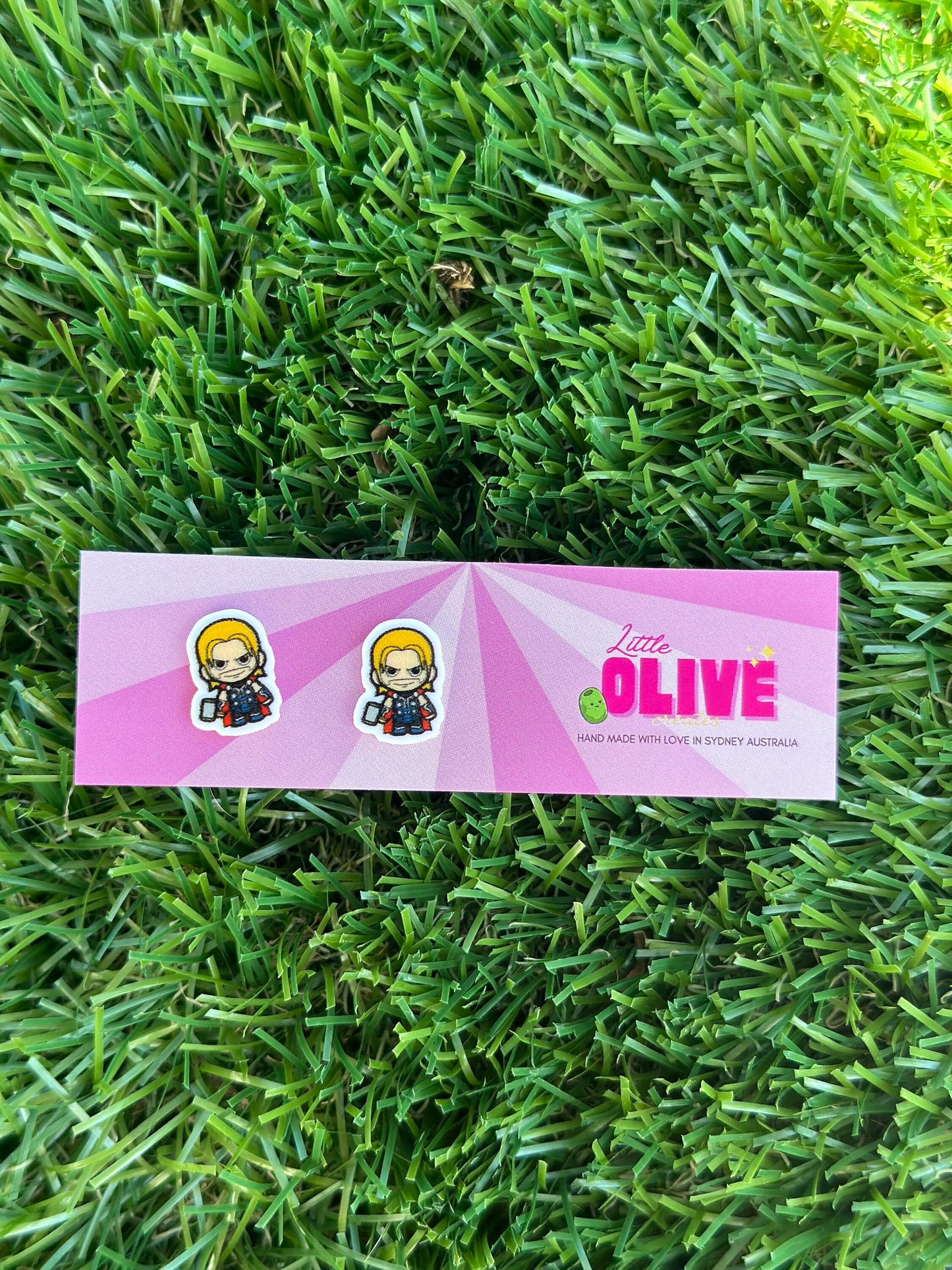 Marvel Inspired Superhero Stud Earrings - Unleash Your Inner Hero!