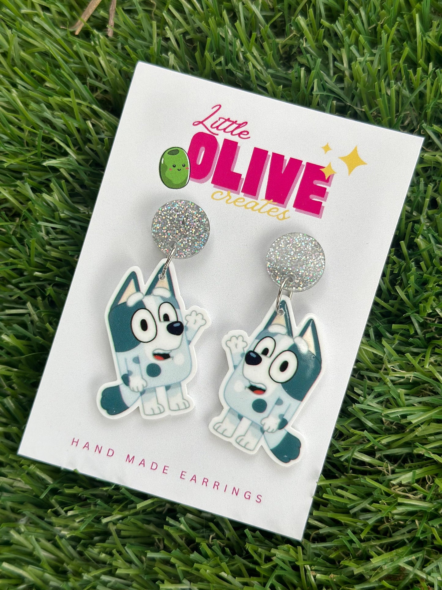 Bluey-Inspired Muffin Earrings
