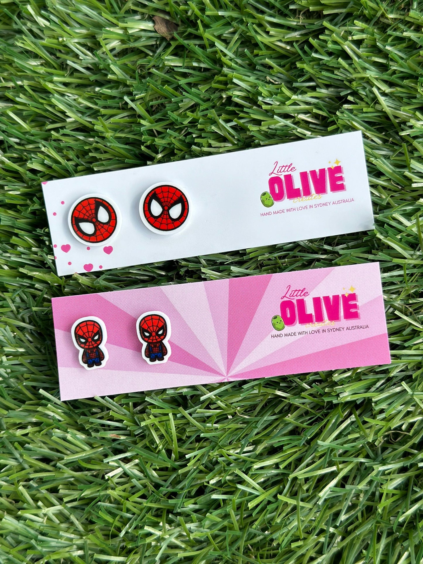 Spider-Man Inspired Superhero Stud Earrings - Unleash Your Inner Hero!