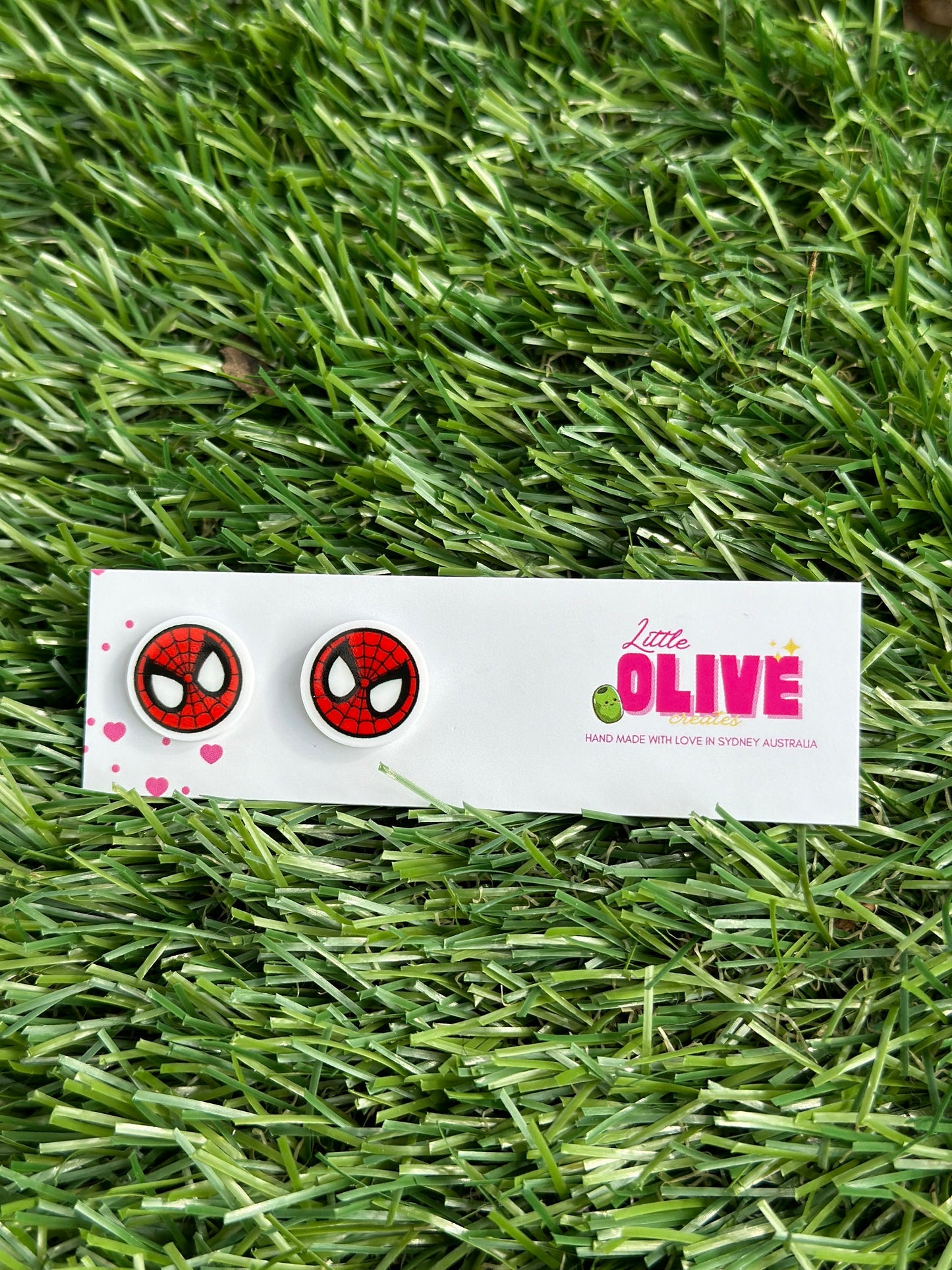 Spider-Man Inspired Superhero Stud Earrings - Unleash Your Inner Hero!