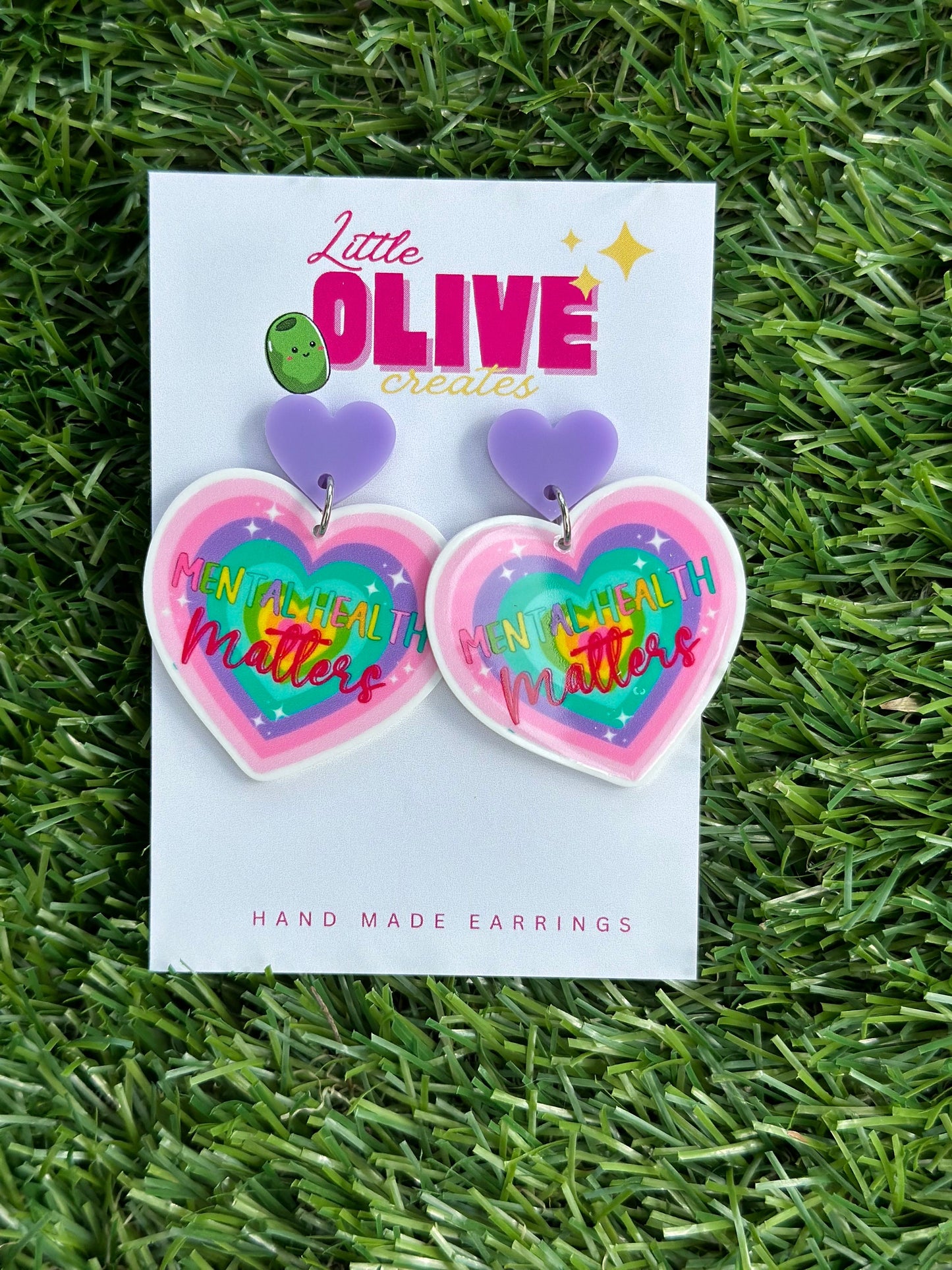 Stylish Advocacy: Mental Health Matters Dangle Earrings