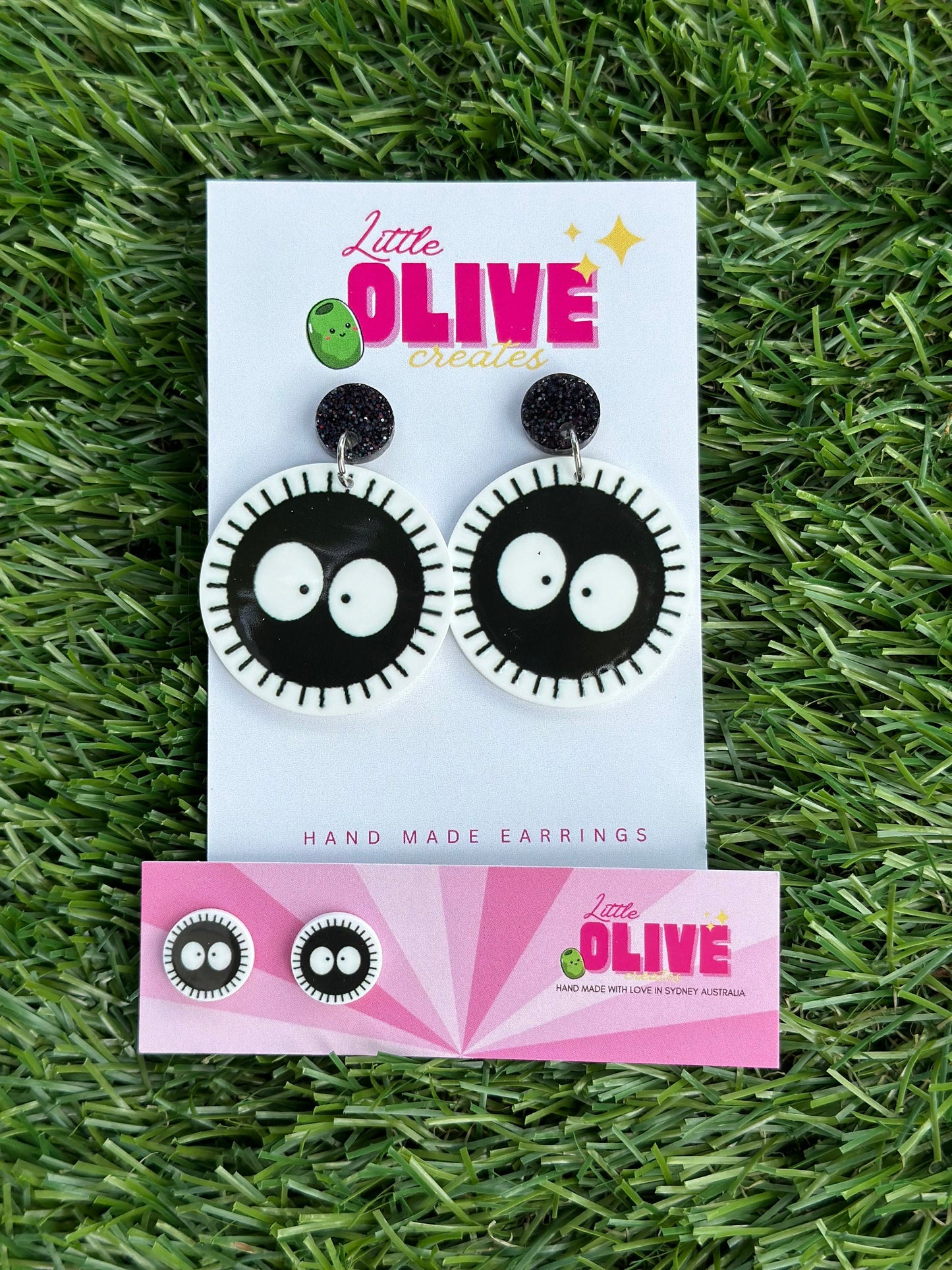Soot Sprites Studio Ghibli Anime Earrings - Cute Studs and Dangles!