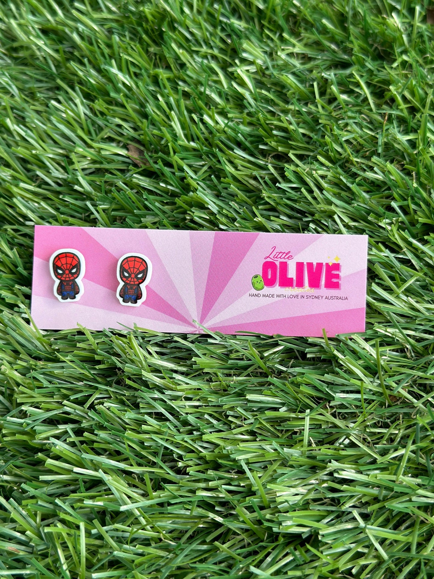 Spider-Man Inspired Superhero Stud Earrings - Unleash Your Inner Hero!