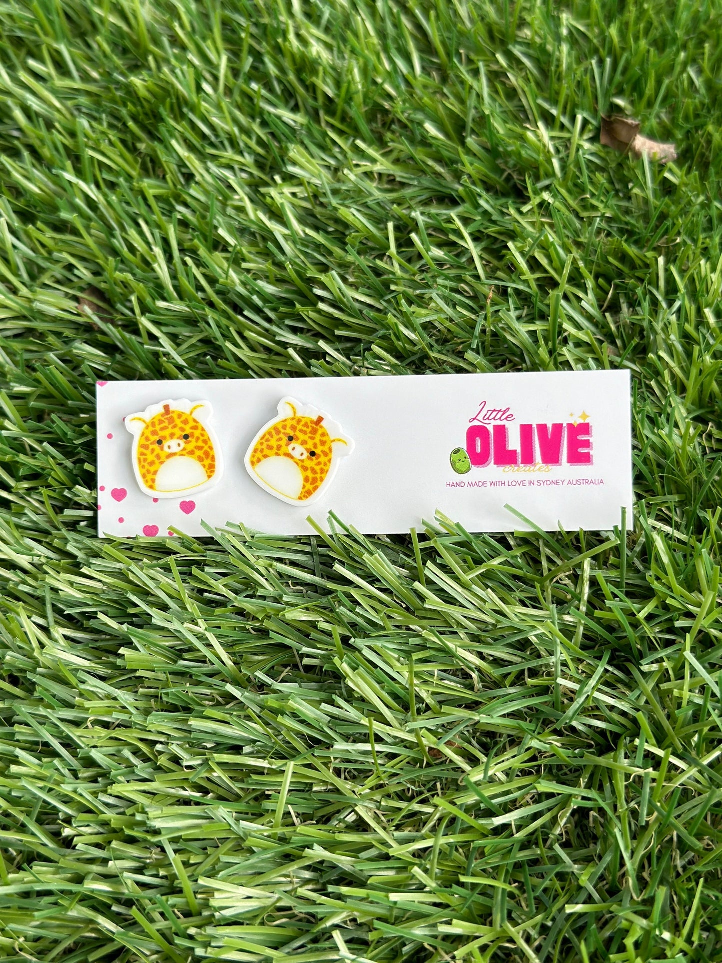 Squishmallow Sensation: Gary the Giraffe Stud Earrings