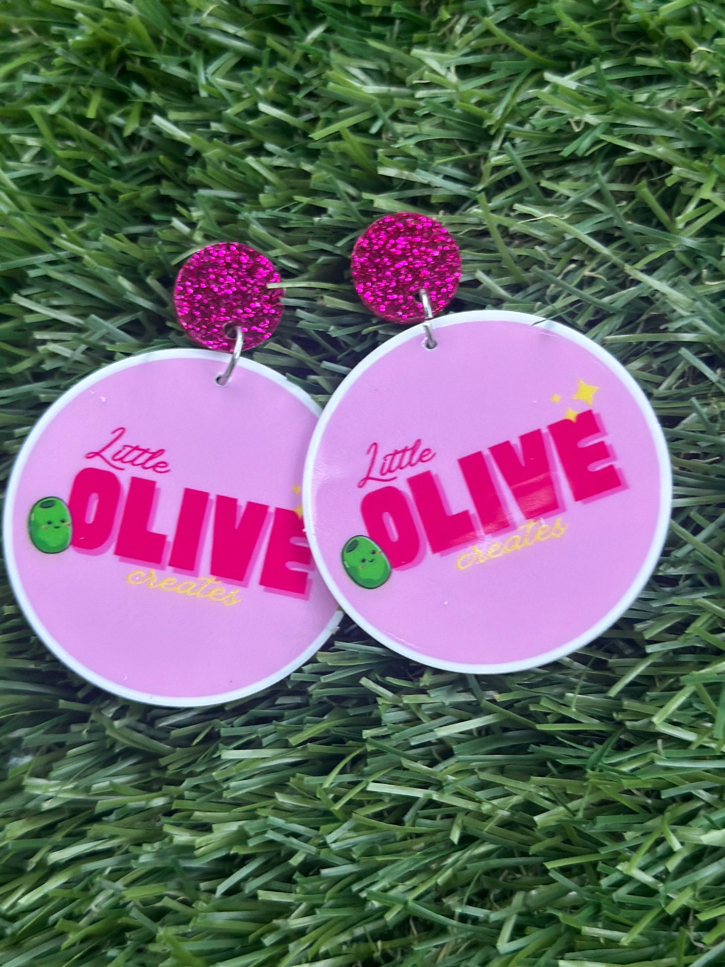 Fully Customisable Drop Statement Dangle or Stud Earrings - Your Design, Logo, Sports team, party theme Your Style!