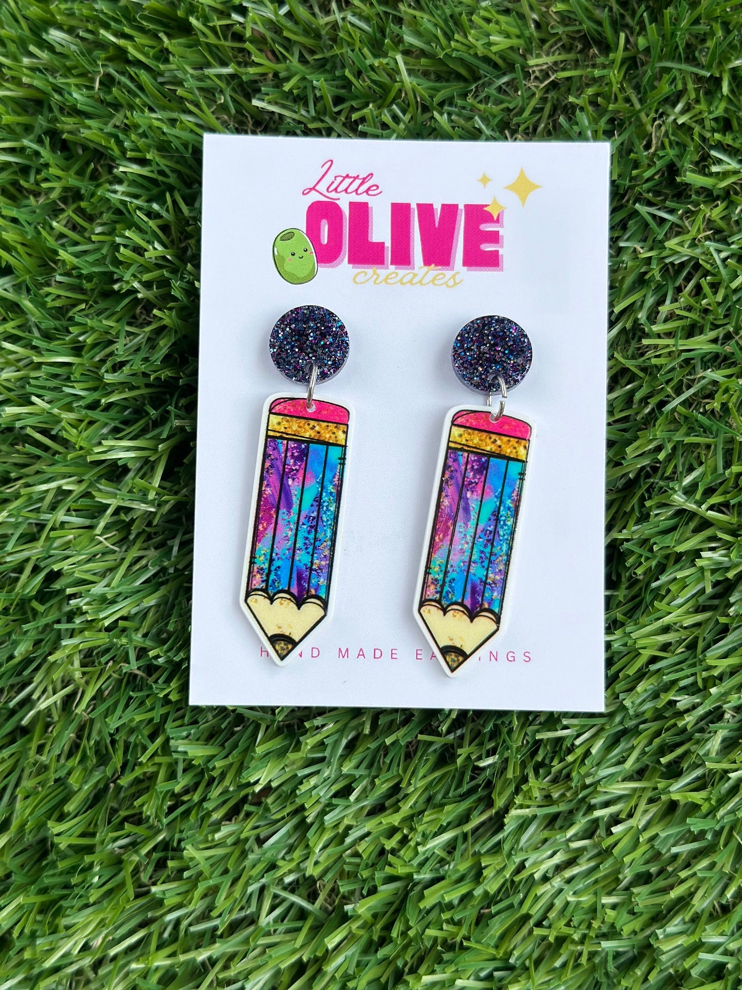 Pencil Earrings - Whimsical Accessories for Educators