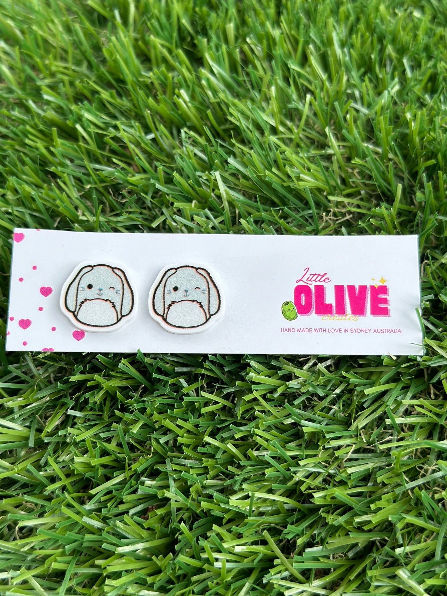 Hop Into Easter with Our Squishmallow Bunny Stud Earrings!