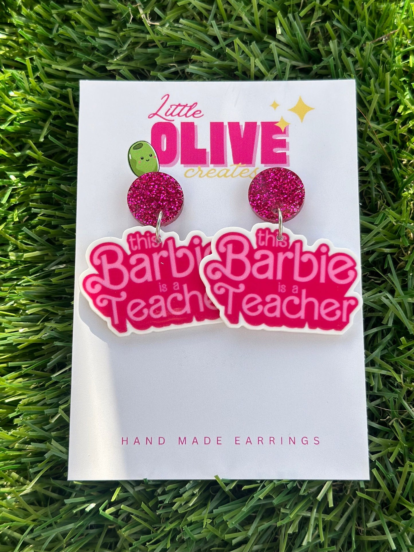 Teacher Barbie Dangle Earrings: Embrace Your Inner Educator in Style!