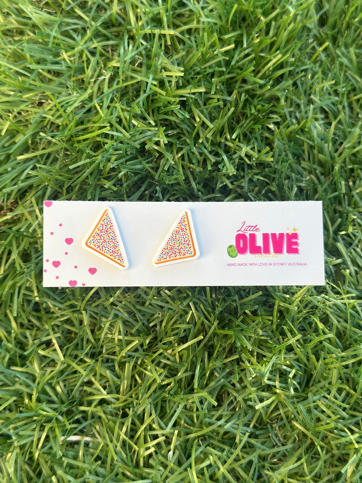 Fairy Bread Earrings | Aussie Food Dangles & Studs 🌈🍞