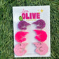 Handmade Pink Prawn Dangle Earrings | Quirky Statement Acrylic Earrings | Fun Funky Jewelry Gift