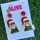 Taylor Swift-Inspired “Merry Swiftmas” Dangle Earrings