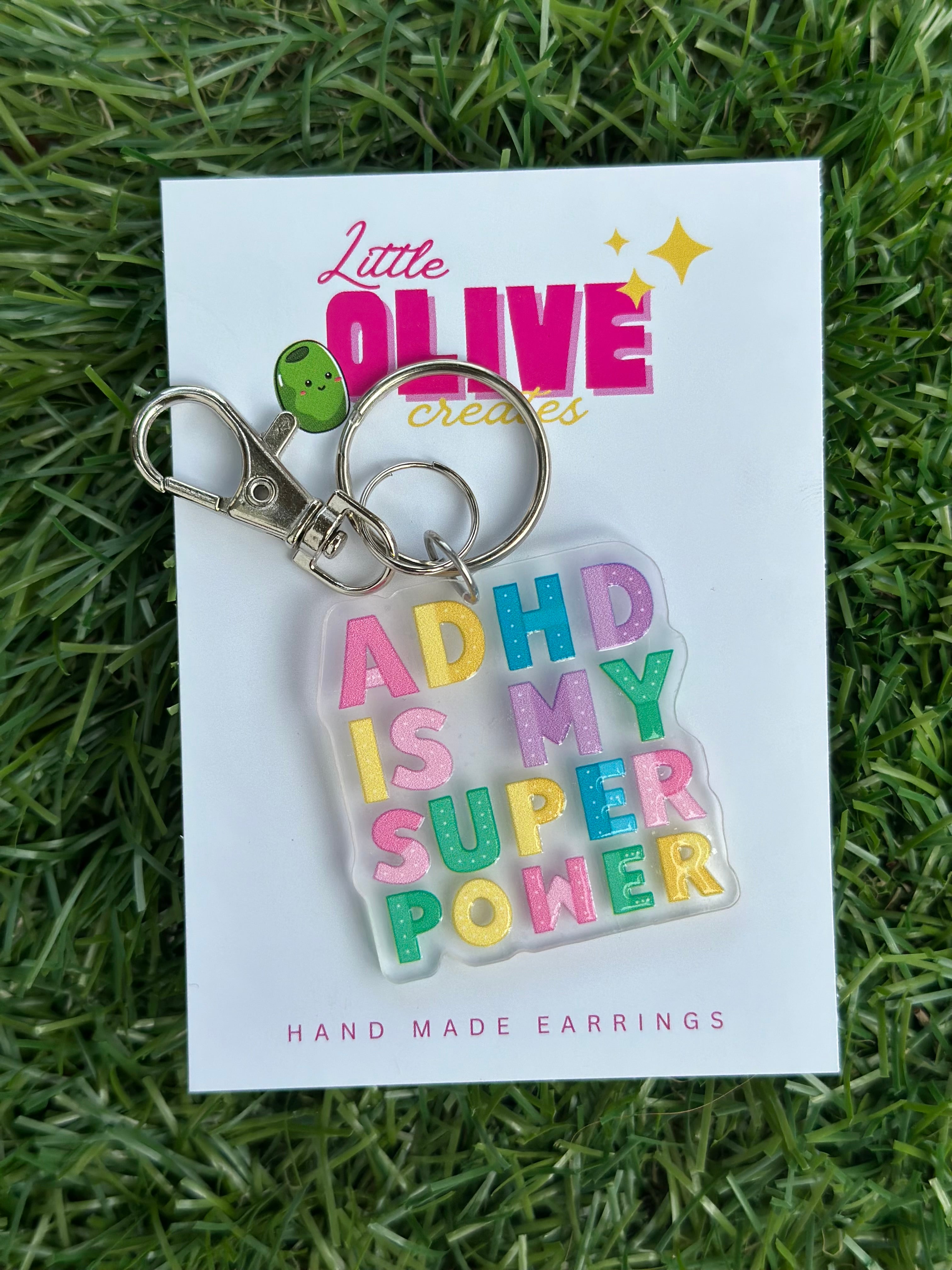 ADHD is My Super Power Keychain – Celebrating Neurodiversity – Little ...