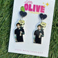 Ed Sheeran Dangle Earrings – Fun Pop Culture Jewelry for Music Lovers