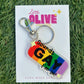 Sounds Gay I’m In Keychain – Funny LGBTQ+ Acrylic Pride Gift | Rainbow Ally Bag Charm