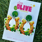 Glittery Lucky St. Patrick’s Day Dangle Earrings