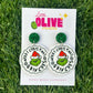 Merry Christmas Grinches Stud or Dangle Earrings