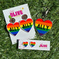 LGBTQ Ally Earrings | Pride Studs, Dangles & Keychain