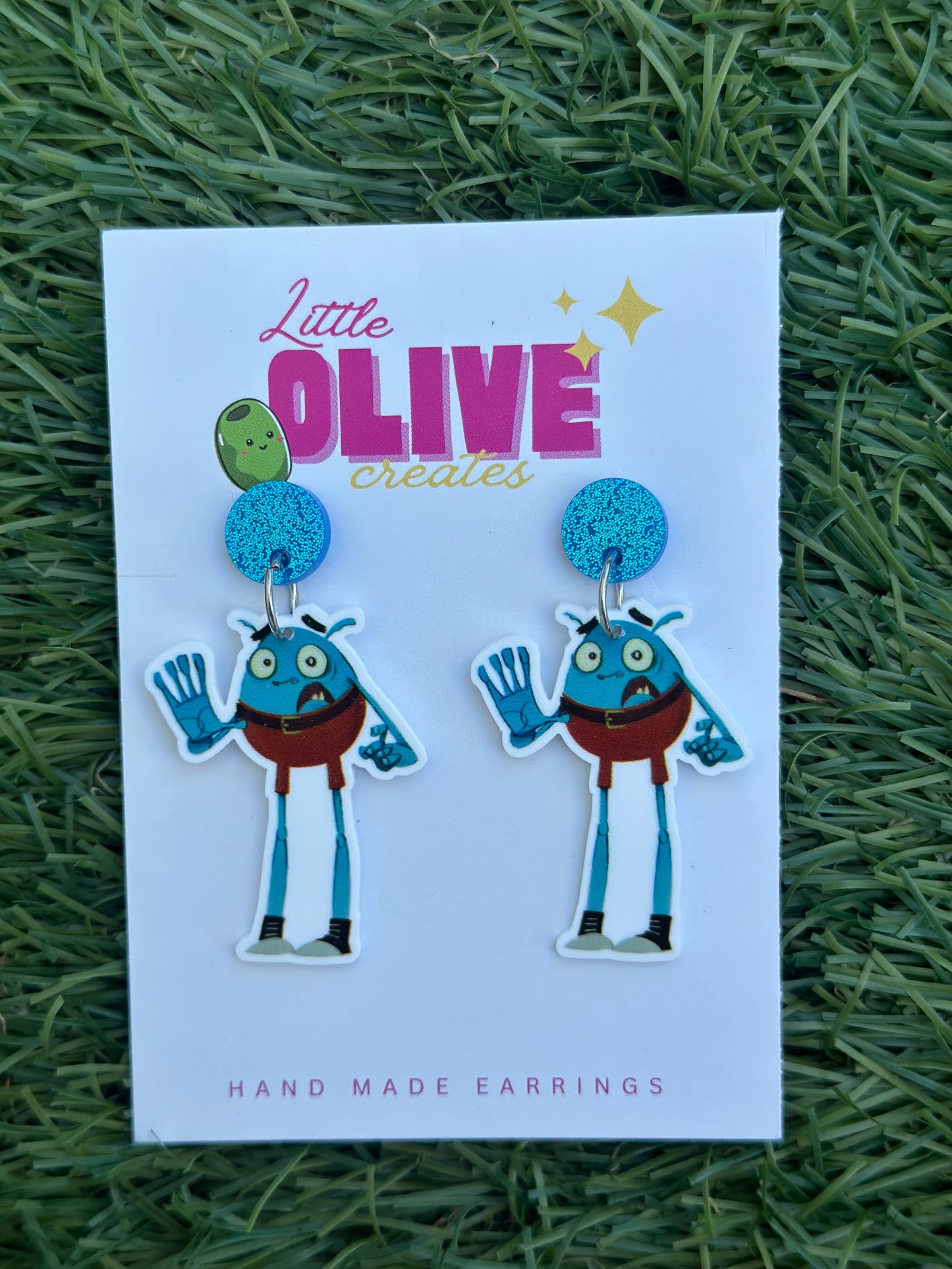 Book Week Teacher Earrings – “Do Not Open This Book” Character Dangles 📚✨