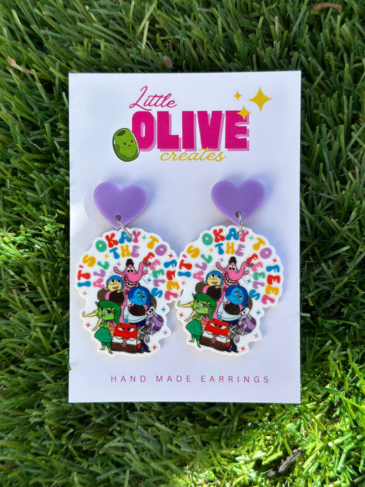 Emotion-Inspired Dangle Earrings – Fun & Expressive Jewelry