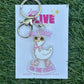 Silly Goose on the Loose Acrylic Key Chain