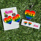 LGBTQ Ally Earrings | Pride Studs, Dangles & Keychain