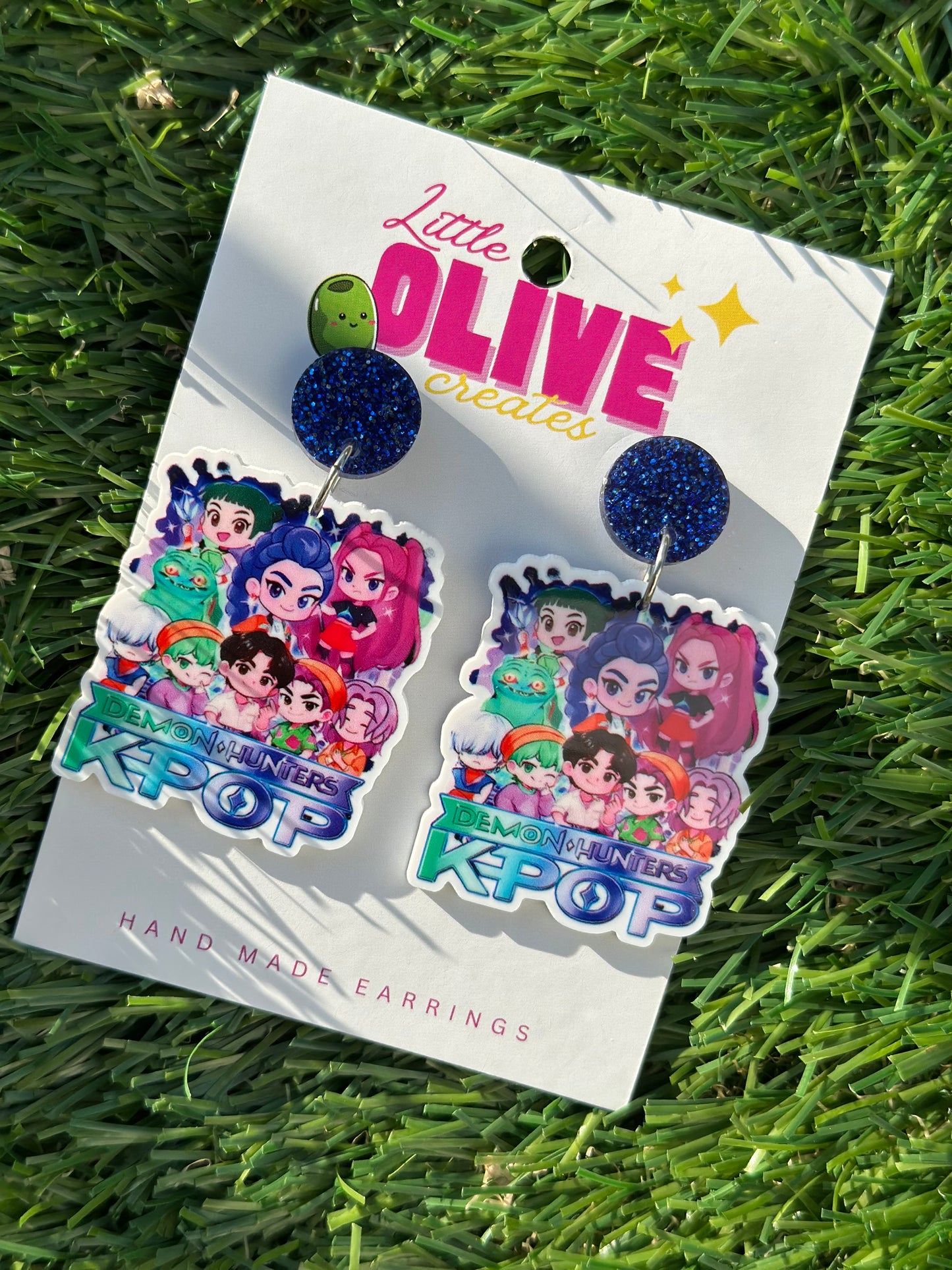 Demon Hunter Huntrix & Soja Boys Band Dangle Earrings