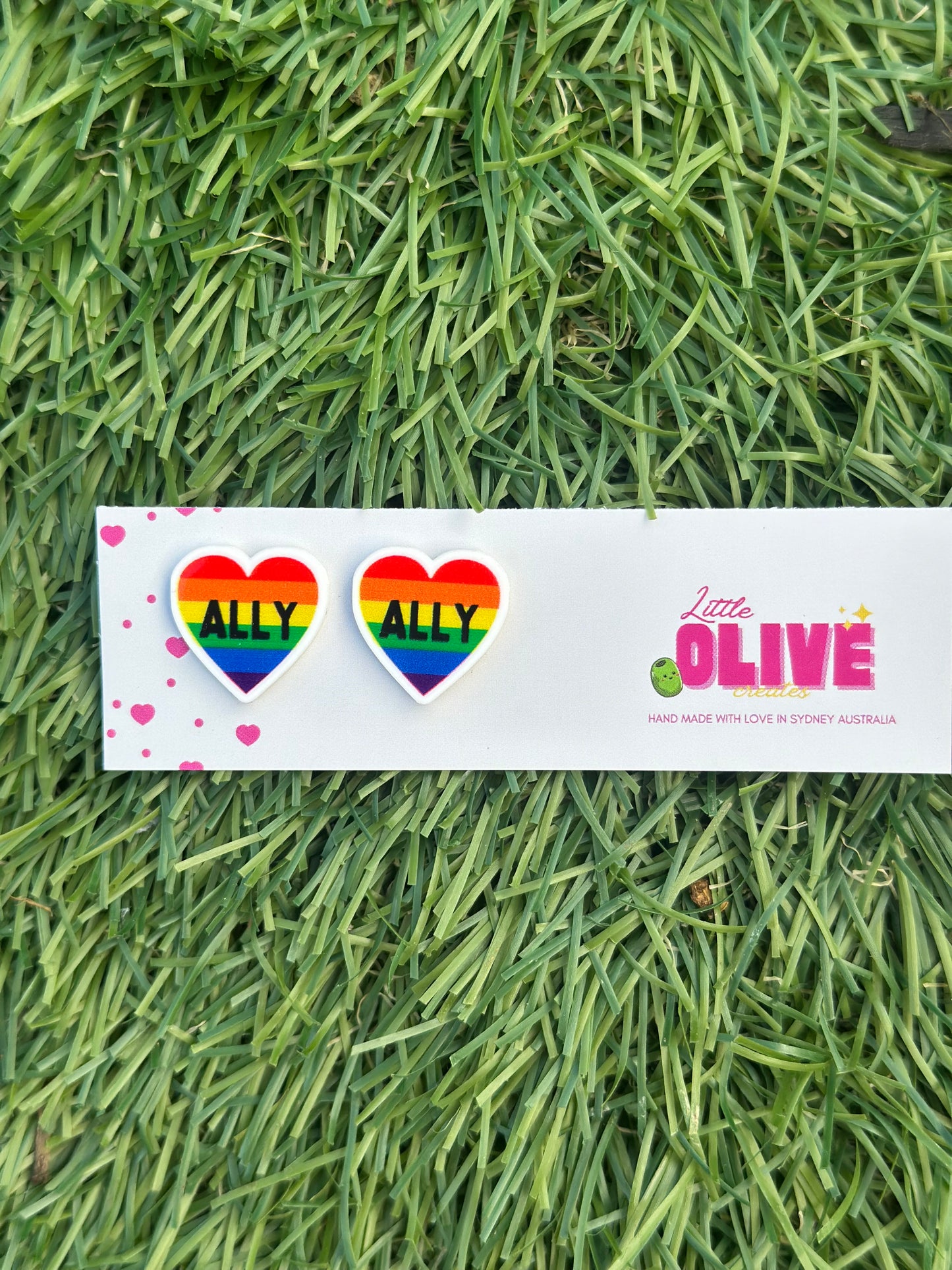 LGBTQ Ally Earrings | Pride Studs, Dangles & Keychain