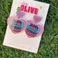 Bad Bitch Statement Acrylic Dangle Earrings (NSFW)